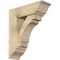 Ekena Millwork Merced Traditional Rough Sawn Bracket w/ Offset Brace, Douglas Fir, 8"W x 24"D x 28"H BKT0806X24X28MRC01RDF - alternate 1
